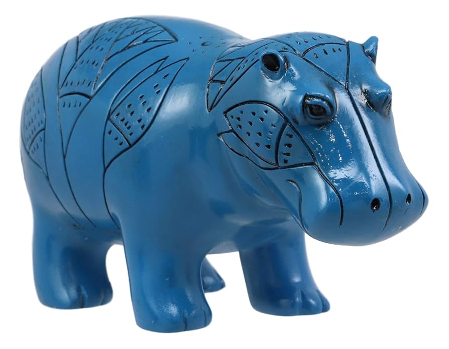 エジプト✨再生の神✨青いカバ 青いカバ】 ⁡ 古代エジプト人にとって動物は広大な神の世界に